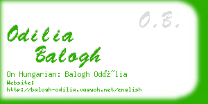 odilia balogh business card
